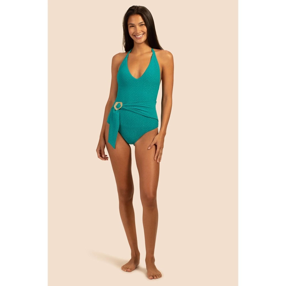 NWT TRINA TURK Empire Halter One Piece Swimsuit, L0544 - Picture 12 of 12